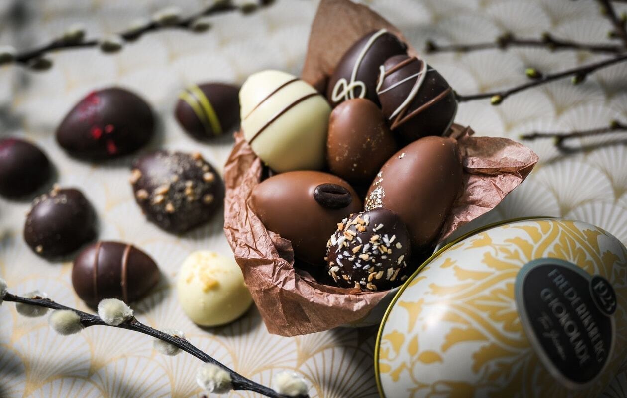 Håndlavet påskechokolade fra Frederiksberg Chokolade