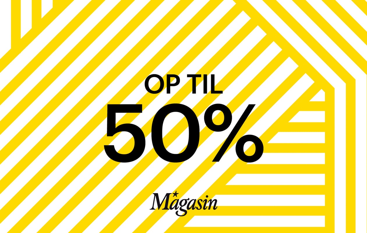 Få op til 50 % på tusindvis af mærkevarer hos Magasin