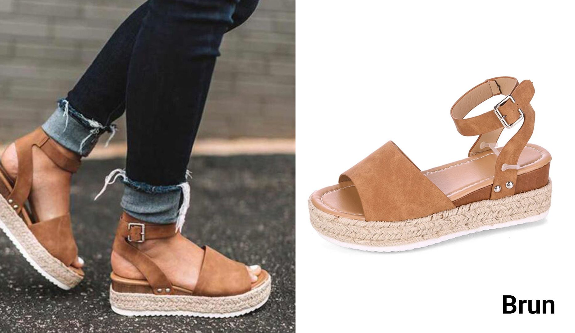 Trendy sandaler i sommerfarver