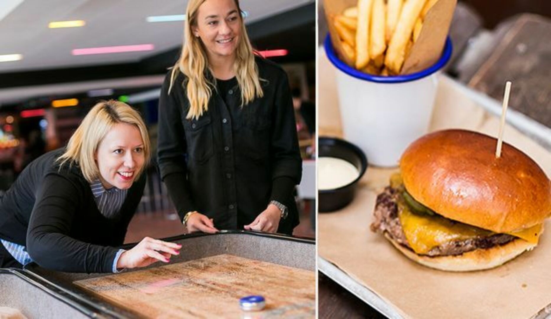 1 times shuffleboard og burger Tilbud på oplevelser i København