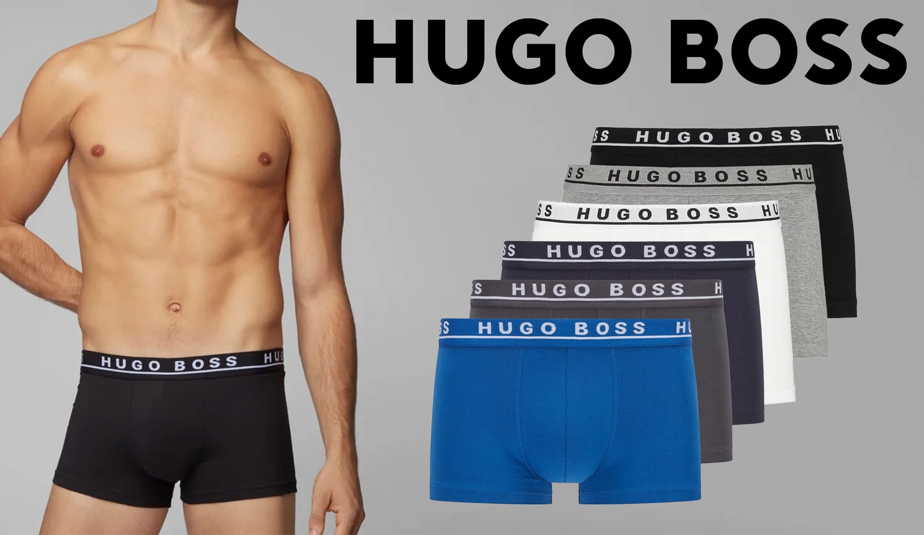 6 par boksershorts fra Hugo Boss