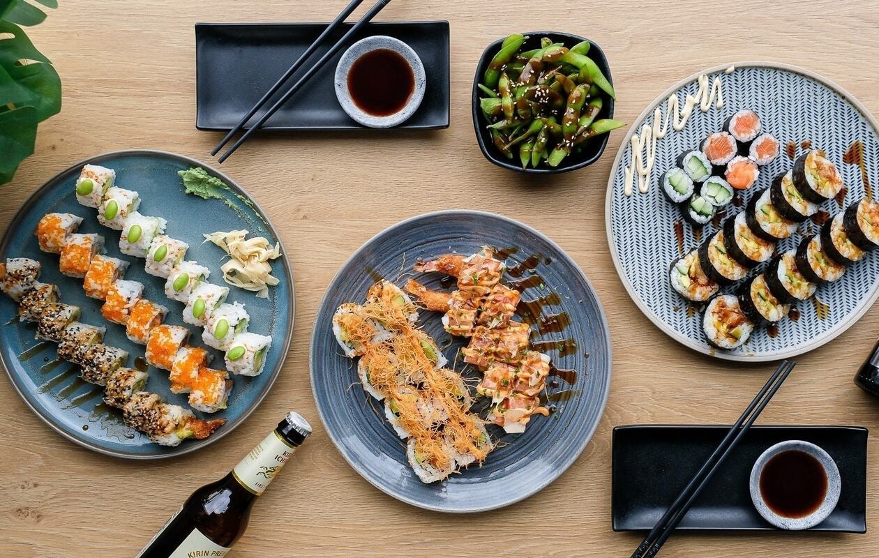 Sushi-menuer - Kanagawa Østerbro