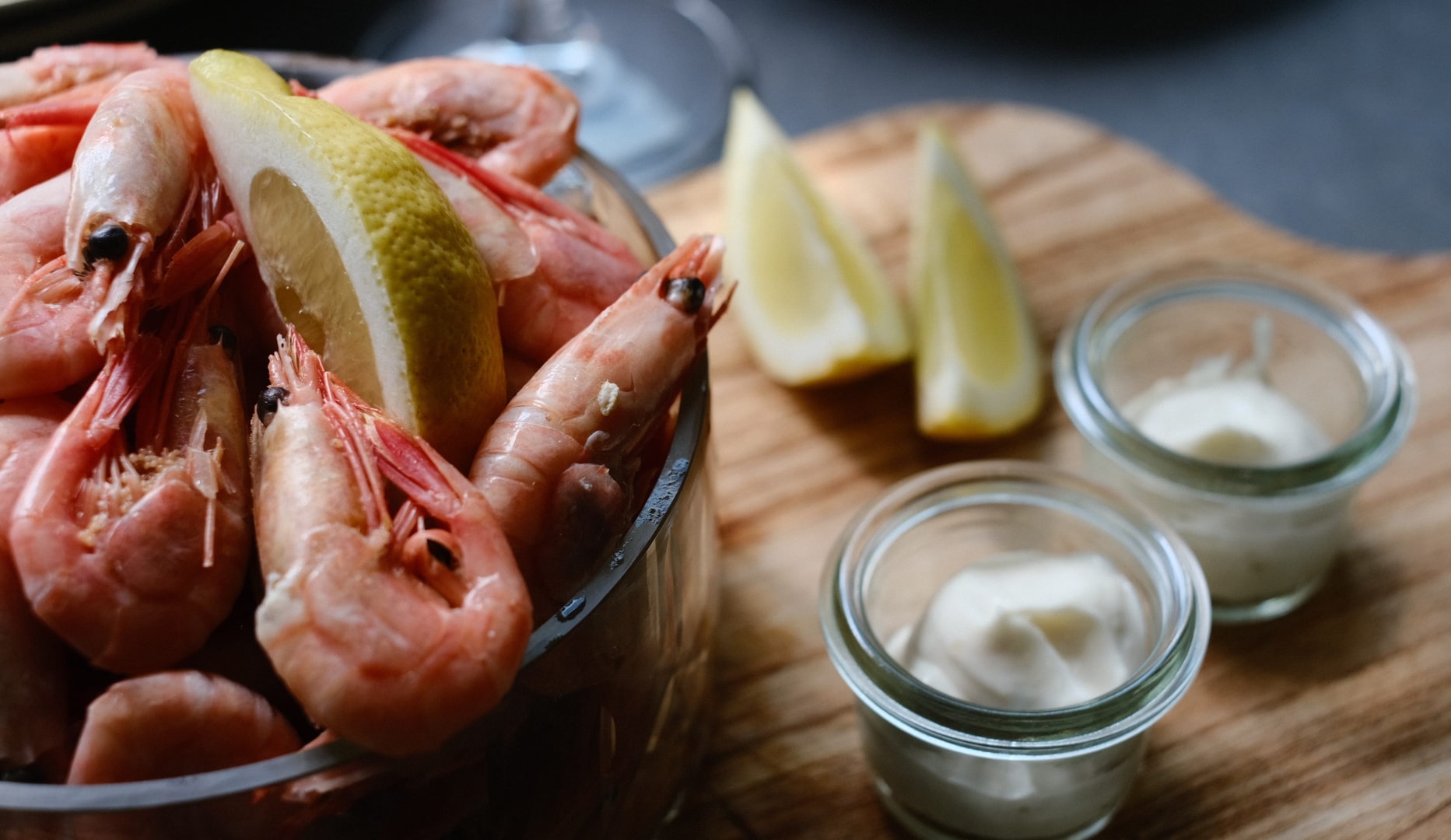 Pil-selv-rejer ad libitum + vin
