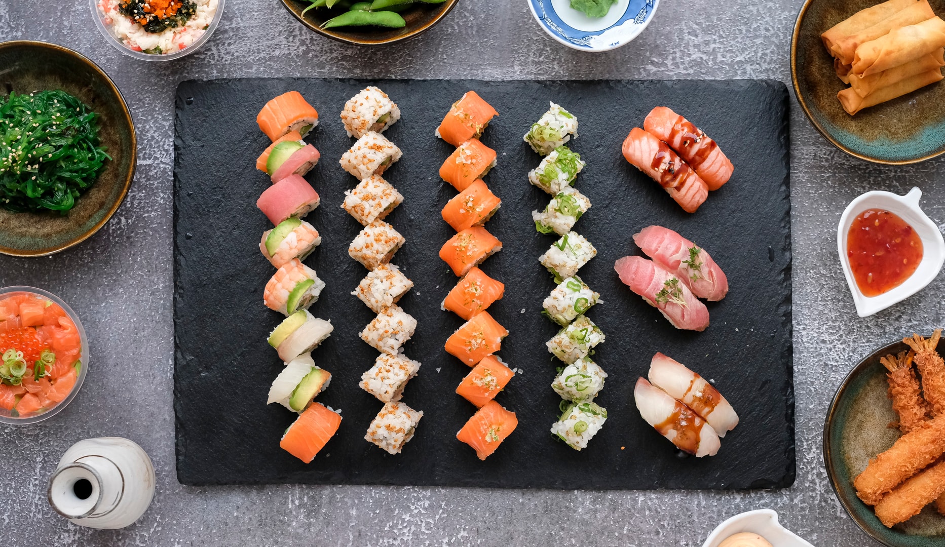 38 el. 60 stk. Smuk og smagfuld sushi