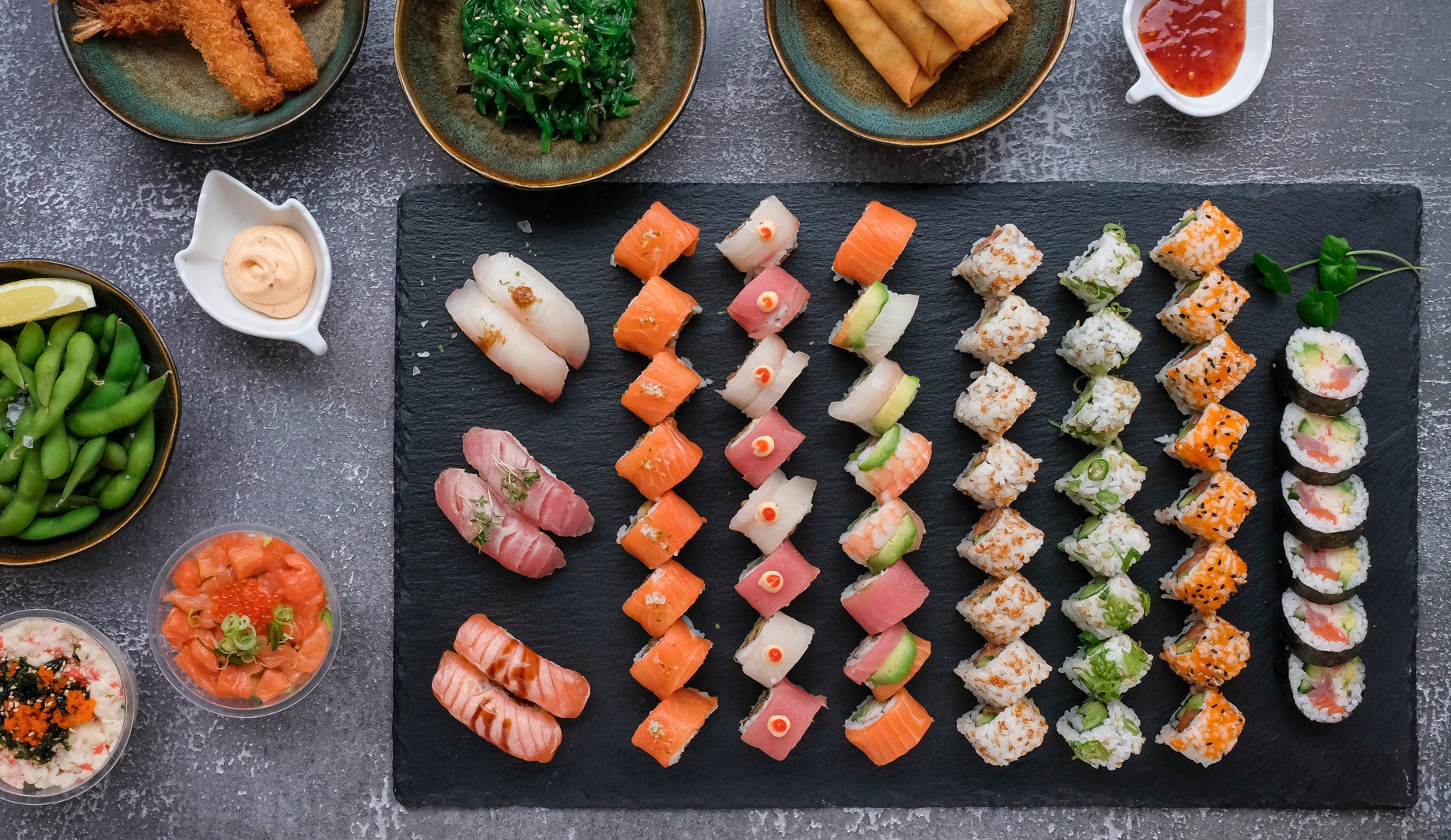 38 el. 60 stk. Smuk og smagfuld sushi