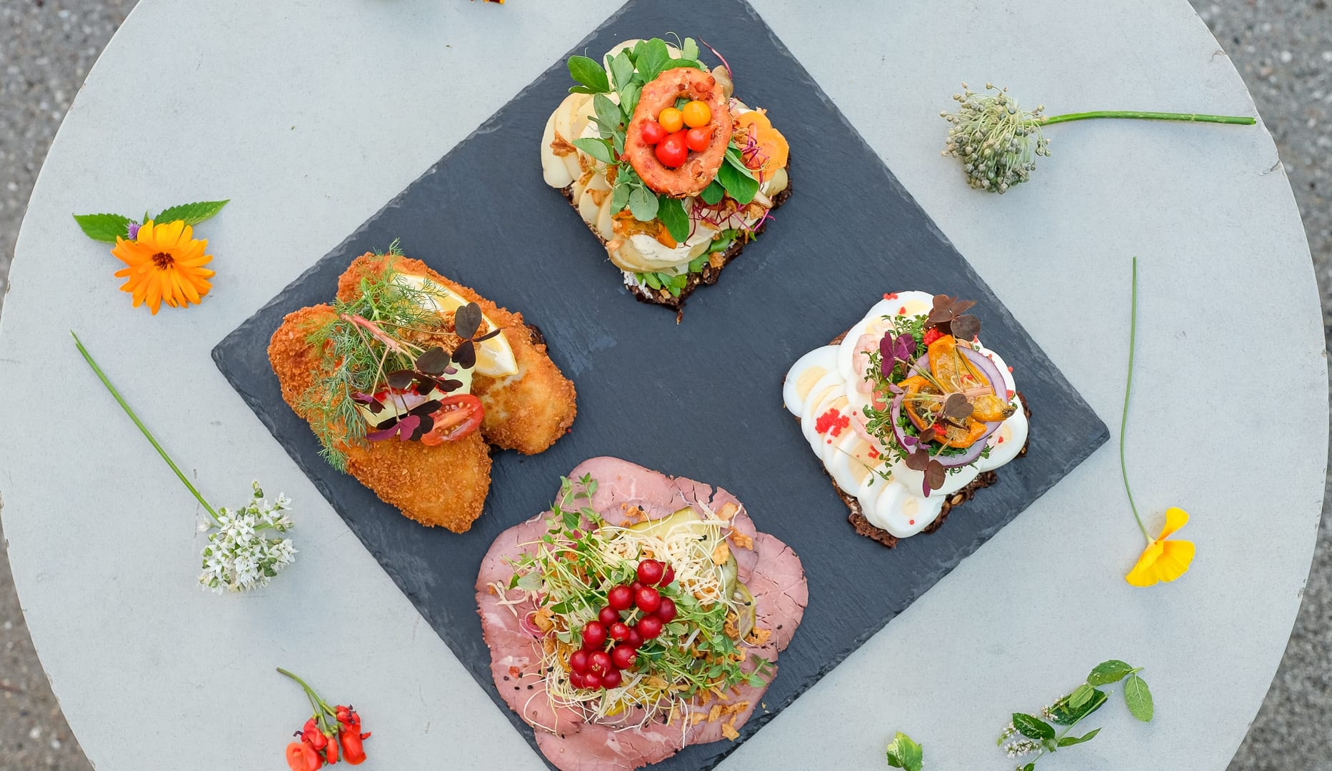 Højtbelagt smørrebrød - Frederiksberg