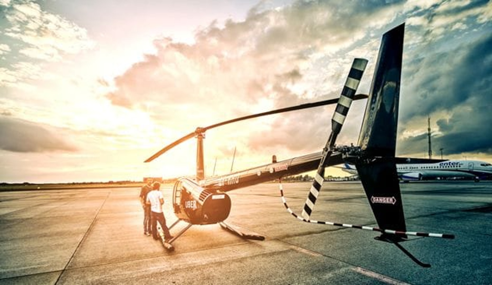 Helikoptertur over Danmark