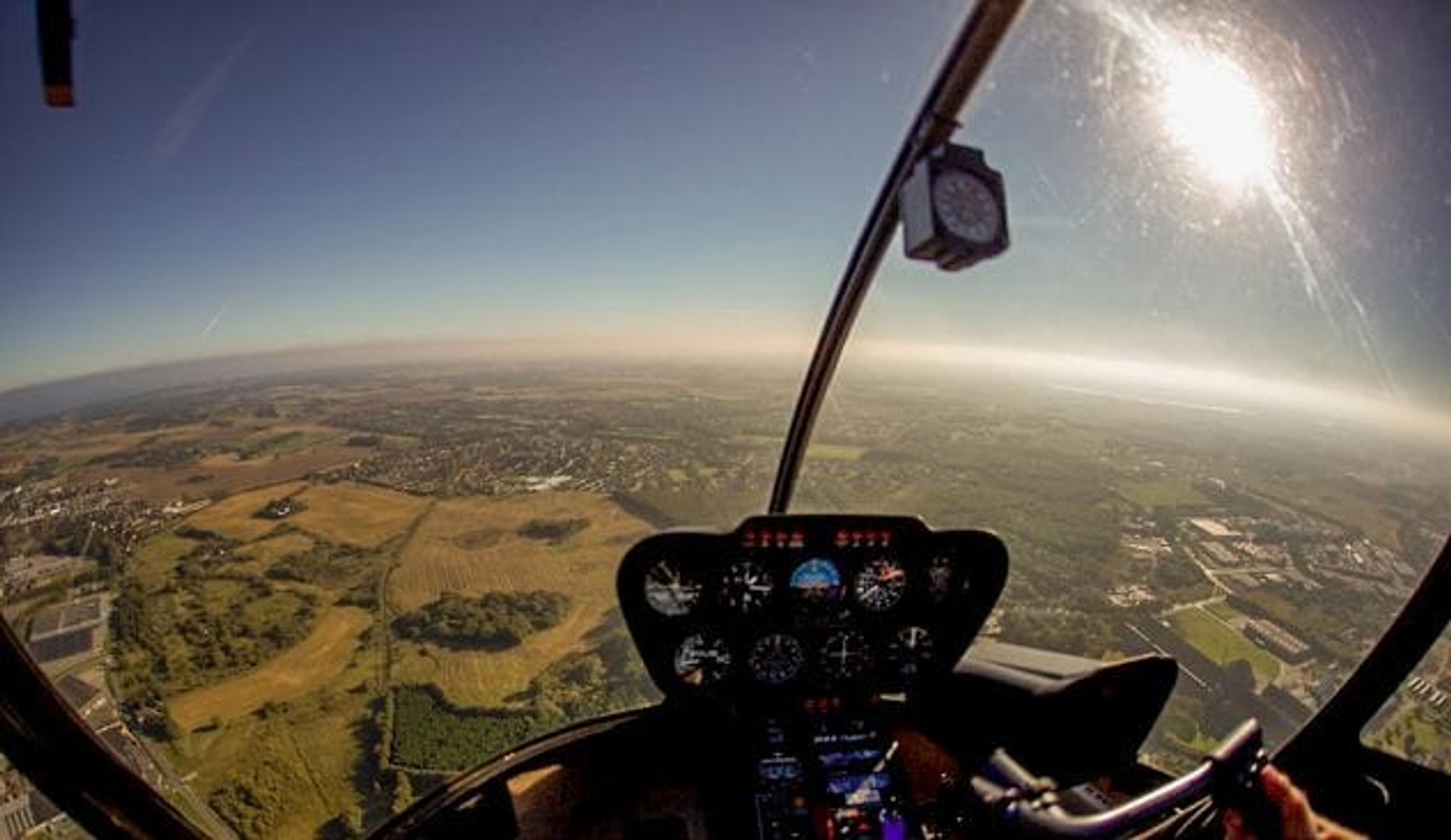 Helikoptertur over Danmark