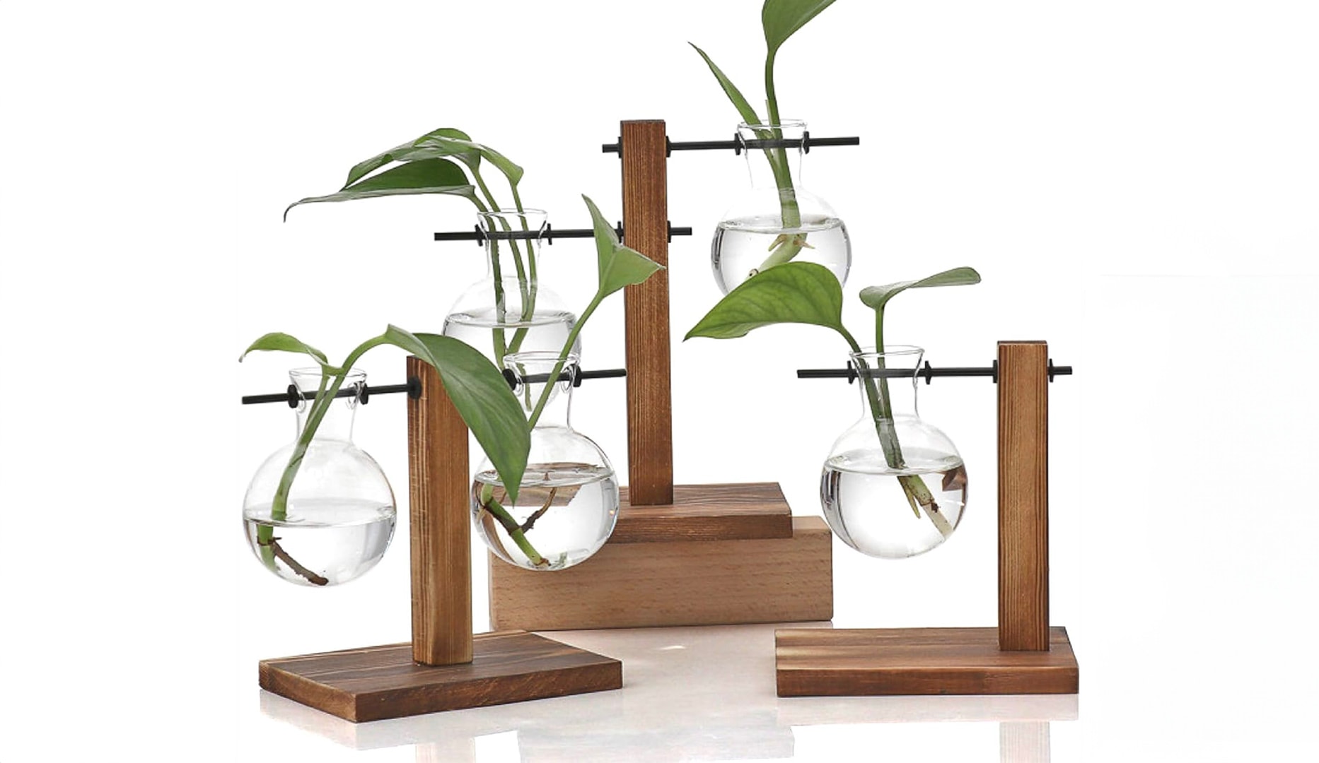 NYHED: Vase i træ og glas