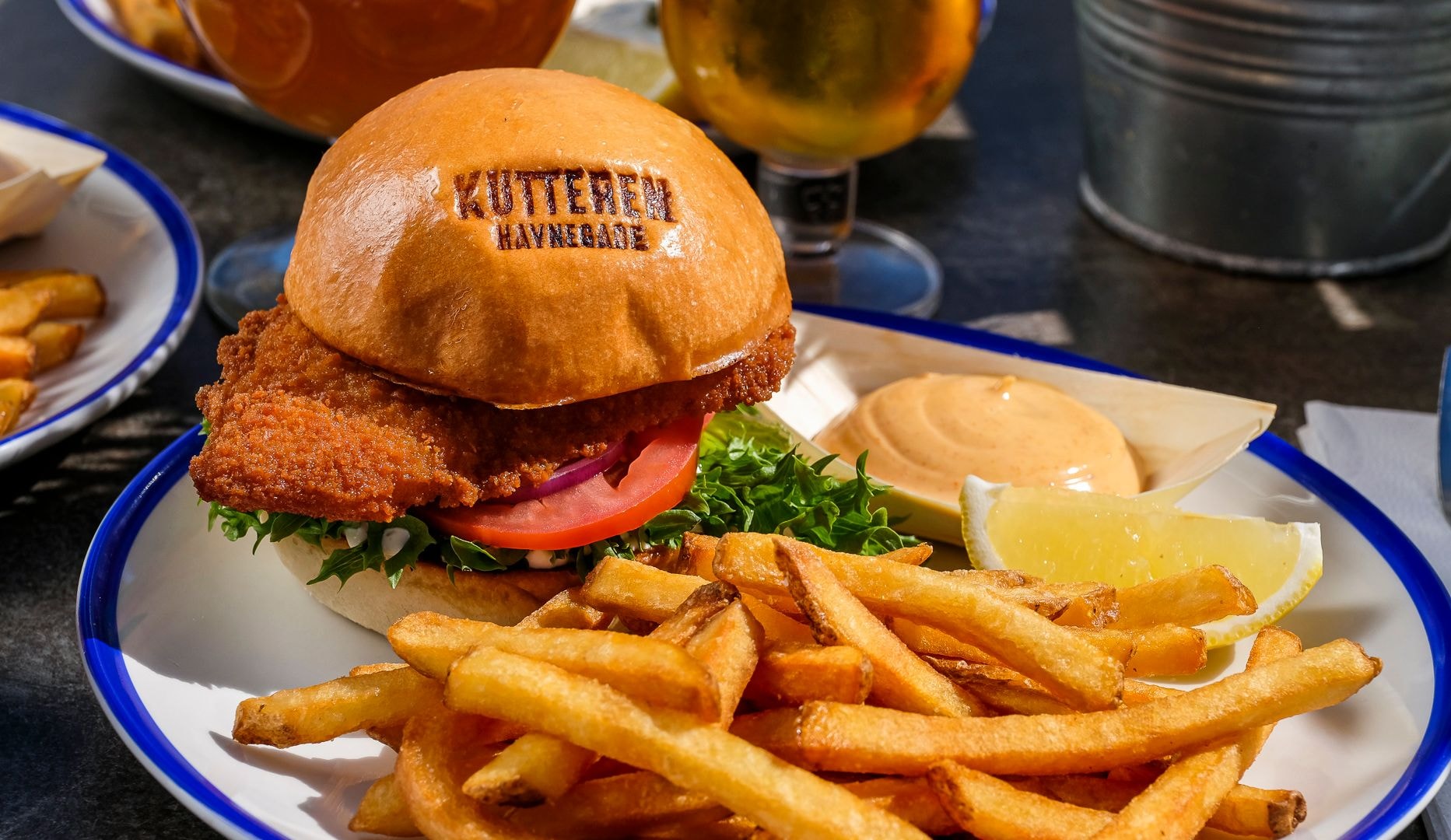 Valgfri burger/Fish'n'Chips - København K