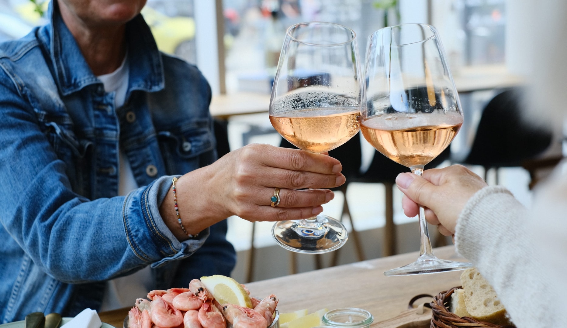 Pil-selv-rejer ad libitum + vin