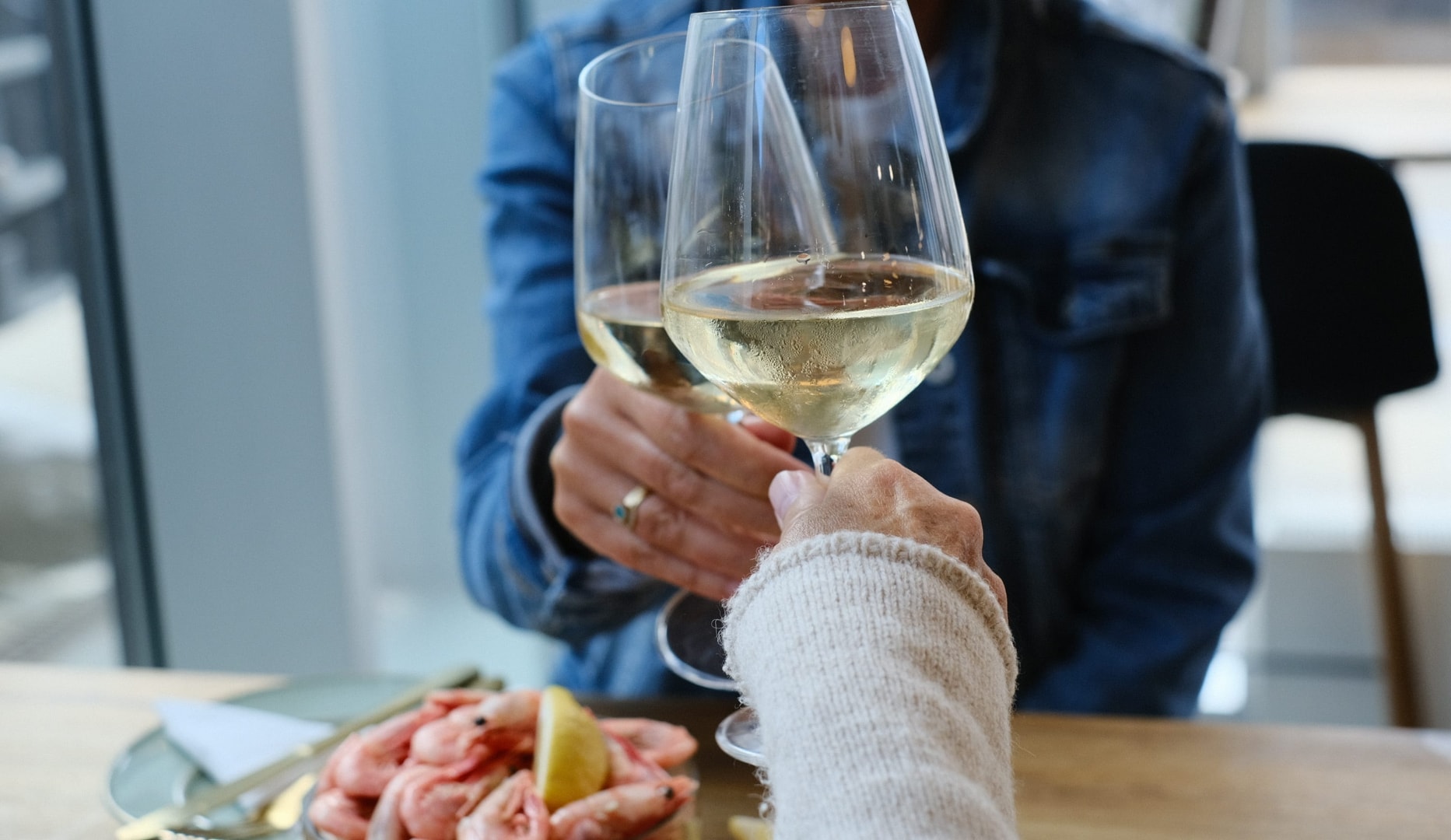 Pil-selv-rejer ad libitum + vin