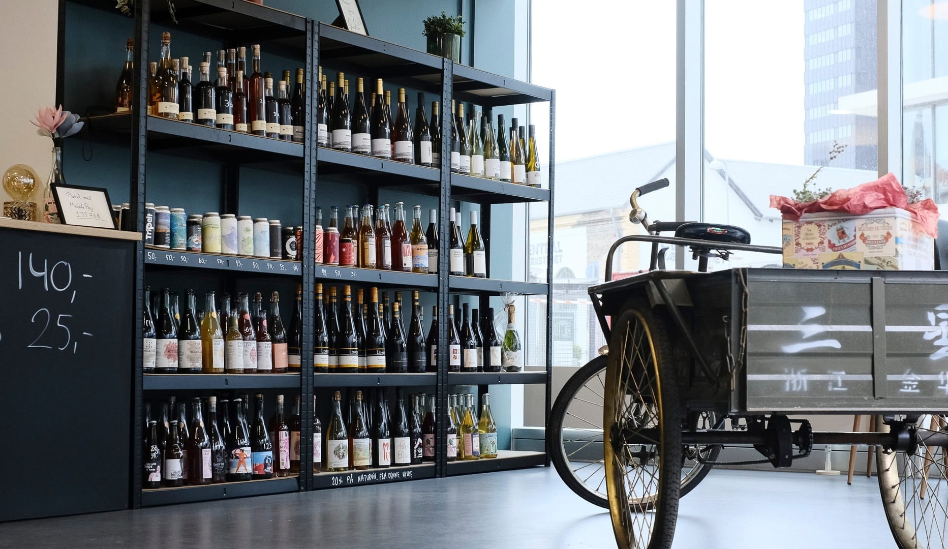 Pil-selv-rejer ad libitum + vin