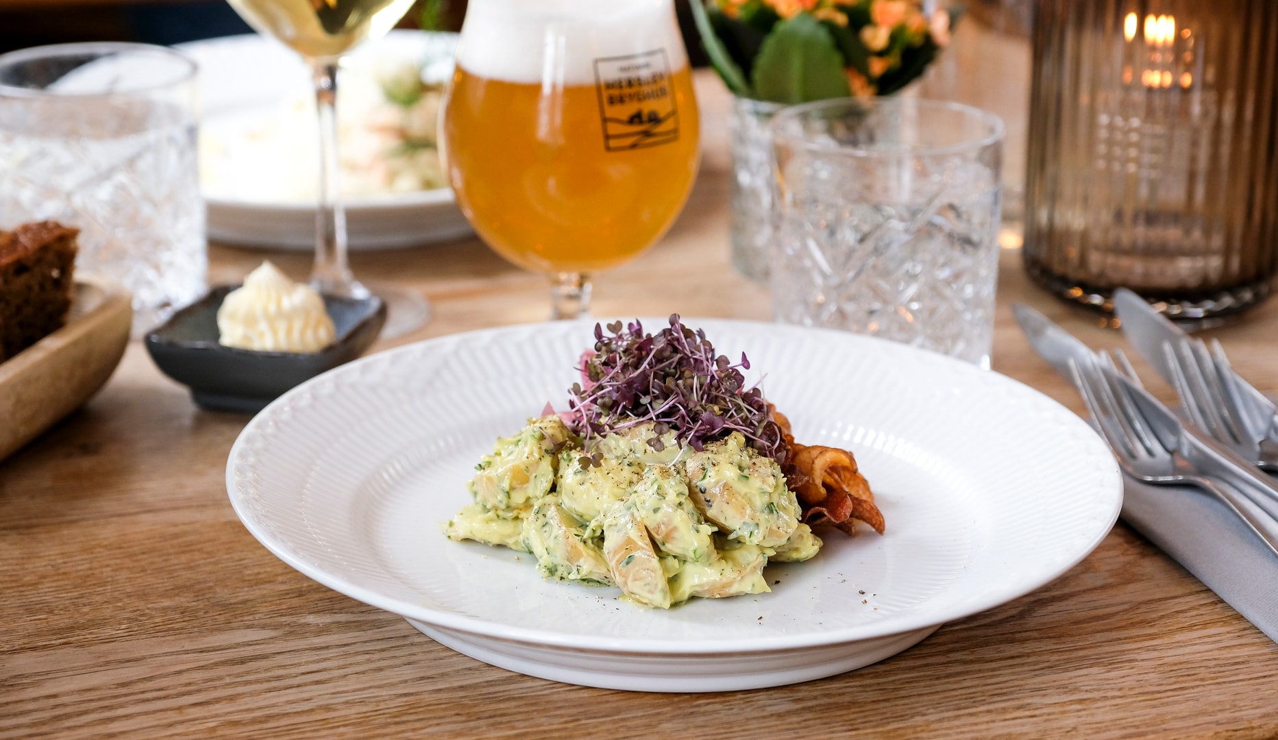 4-retters sommerfrokost på Strandmøllekroen - Klampenborg