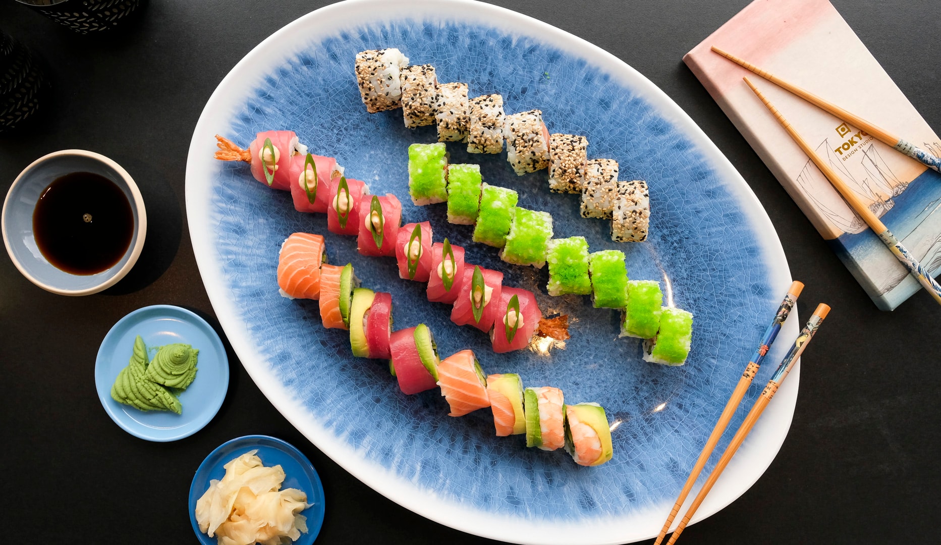 32 el. 56 stk. Sommermenuer fra Sushi Time - spar 35%