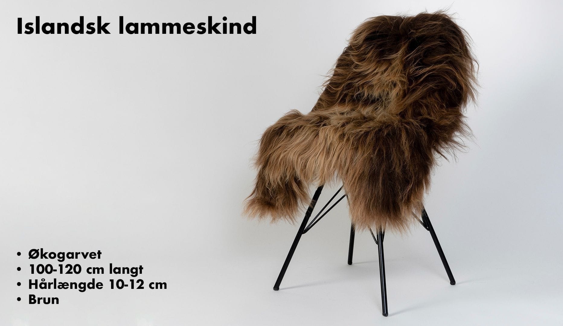Øko-garvet islandsk lammeskind