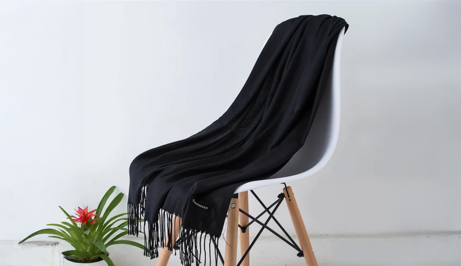 Tørklæde i cashmere-blanding