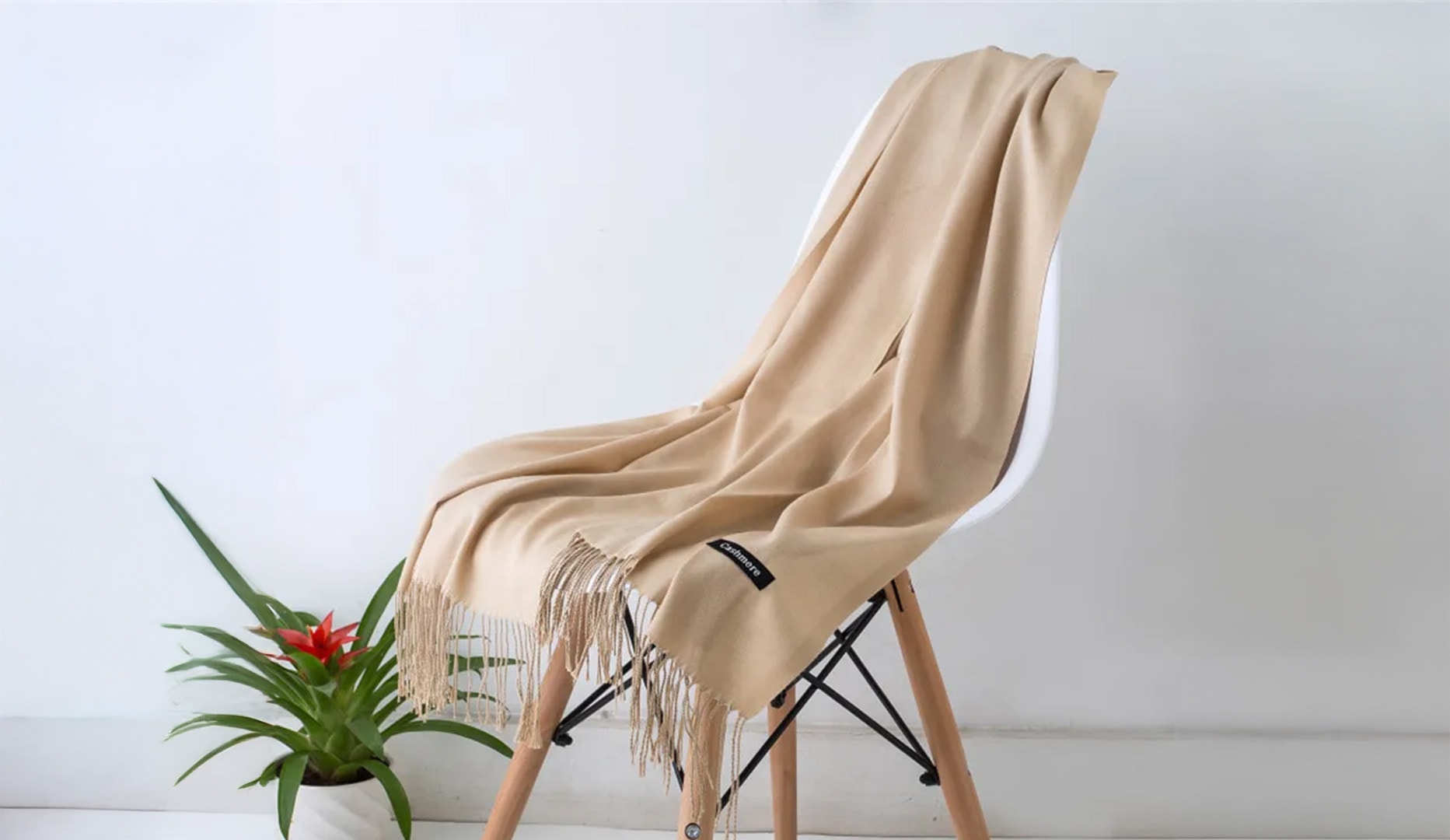 Tørklæde i cashmere-blanding