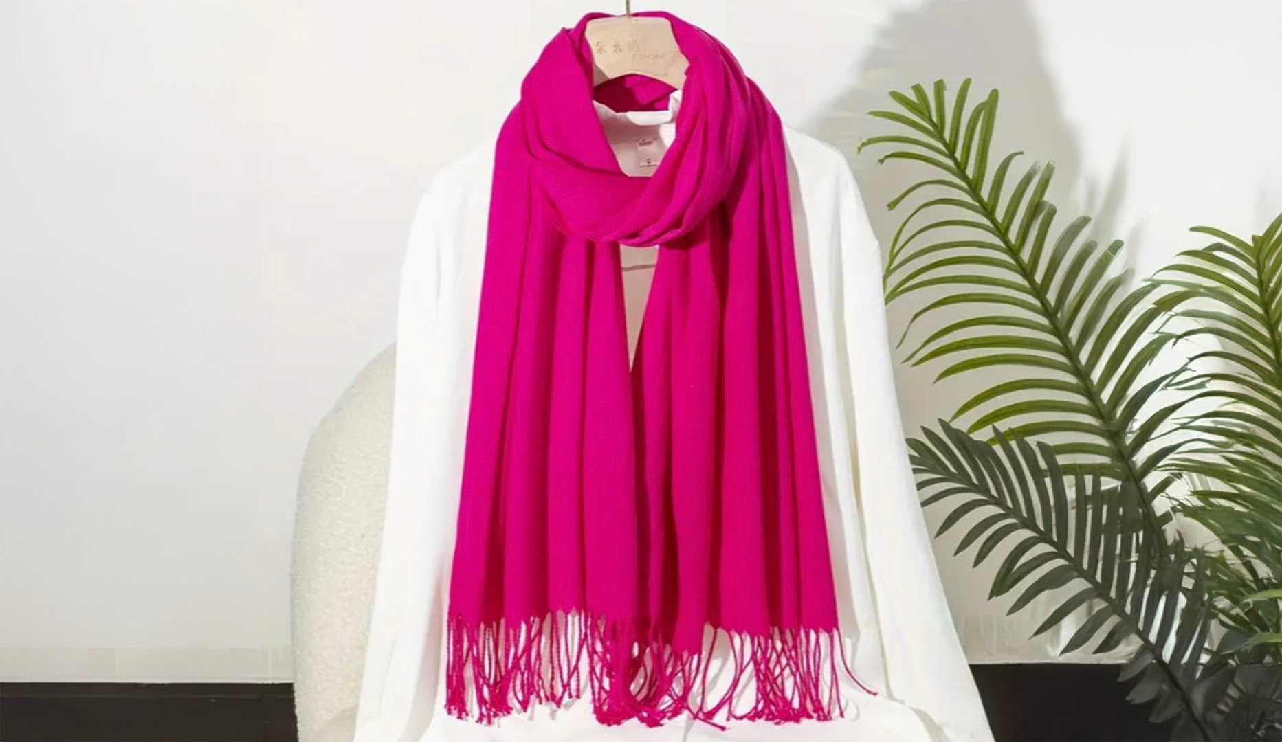 Tørklæde i cashmere-blanding