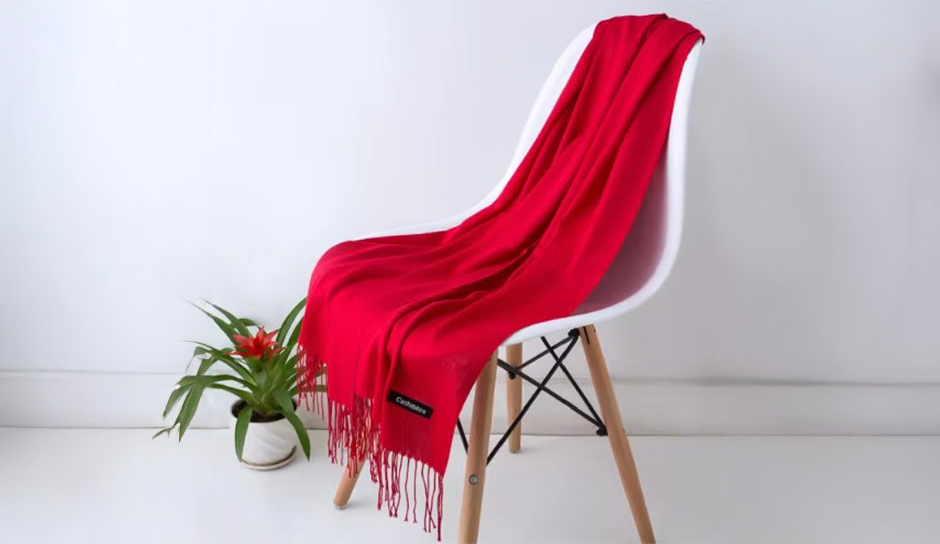 Tørklæde i cashmere-blanding