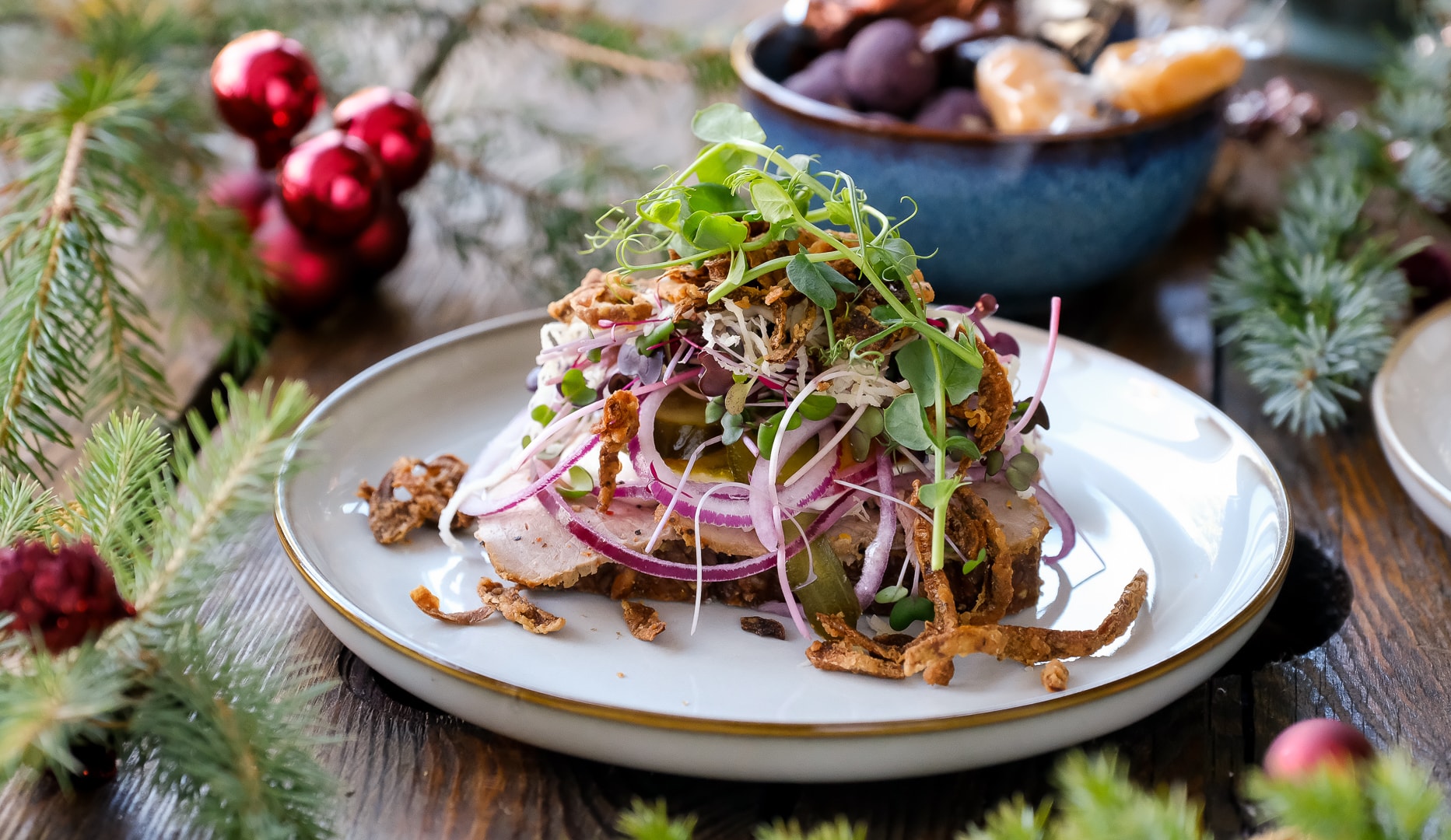 Juledekorations-kursus m. gourmetsmørrebrød