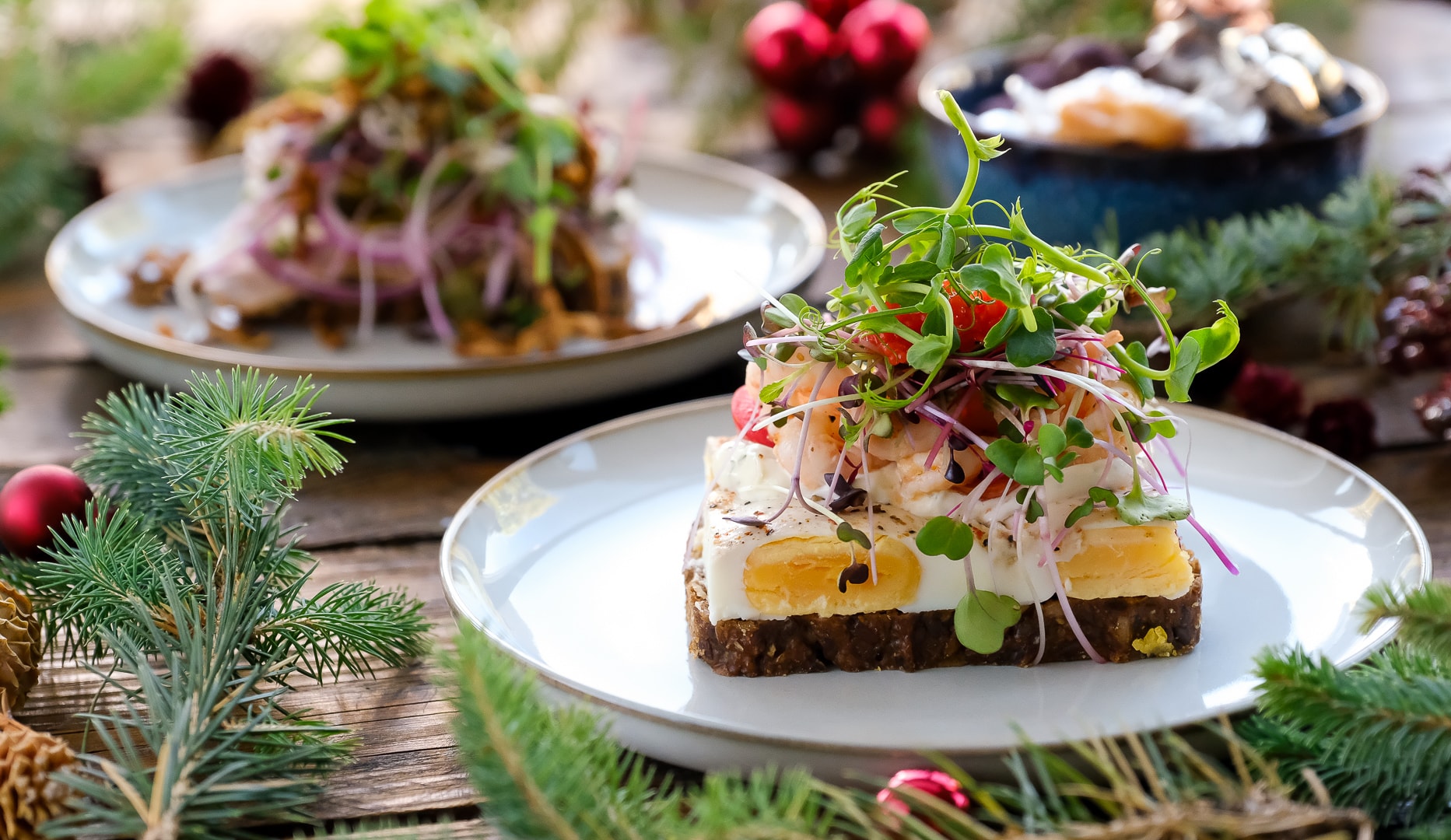 Juledekorations-kursus m. gourmetsmørrebrød