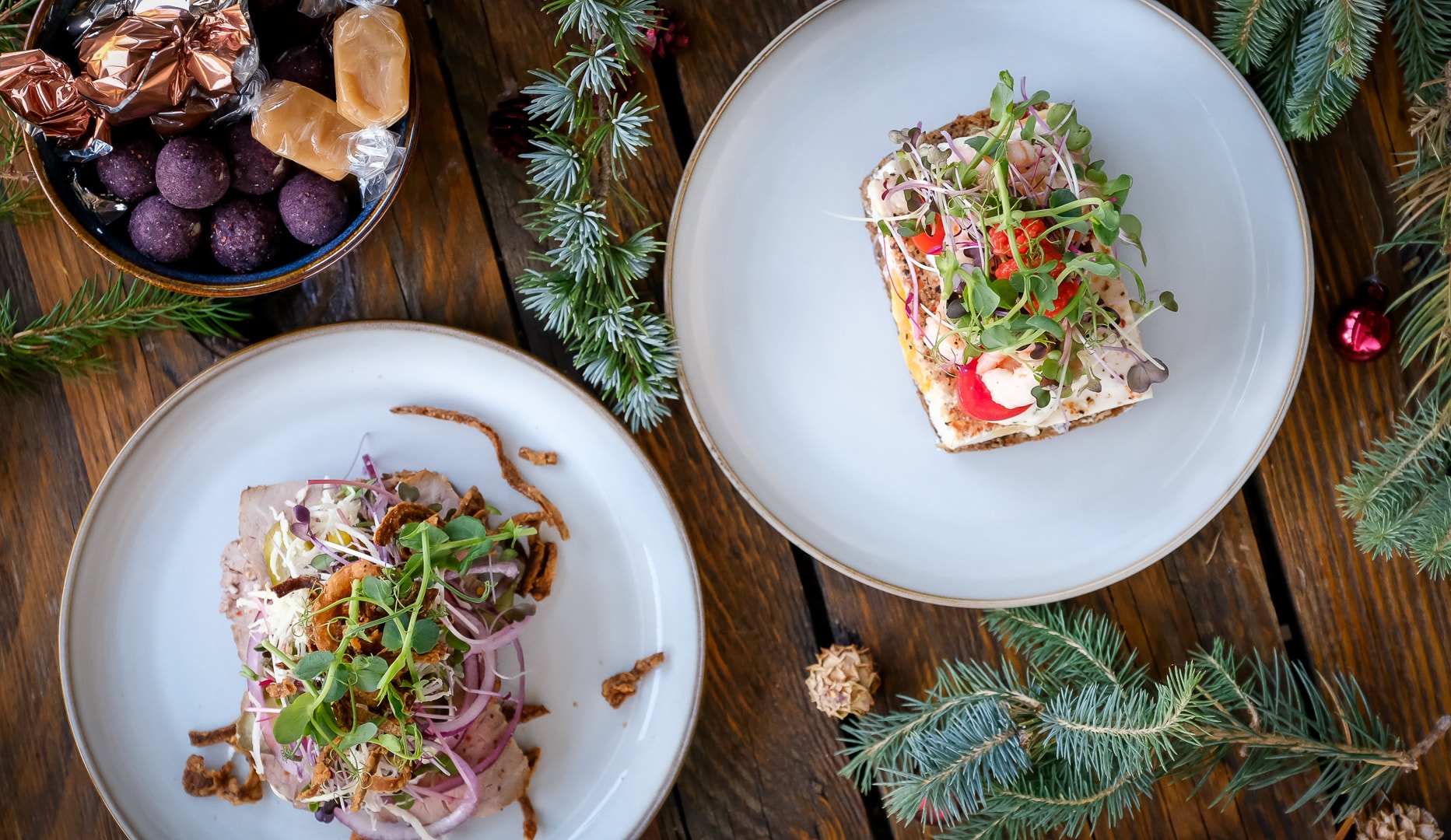 Juledekorations-kursus m. gourmetsmørrebrød
