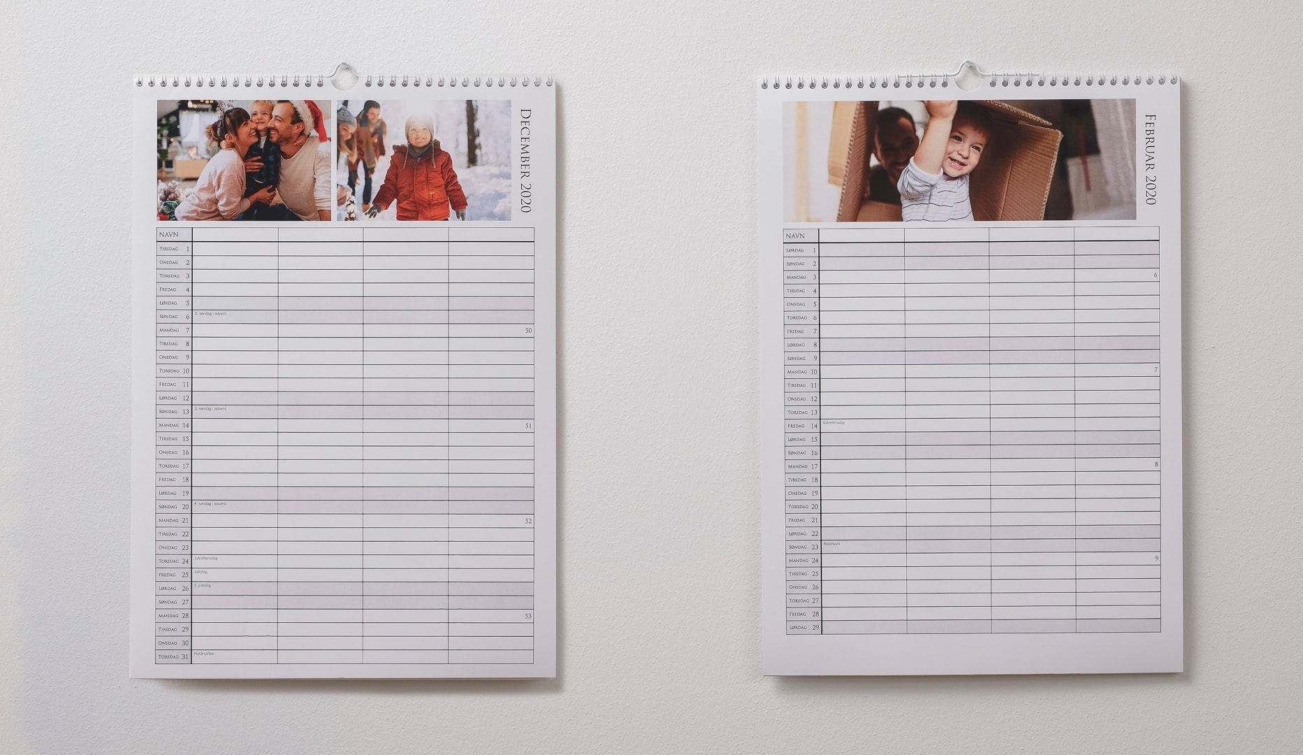 Personlig fotokalender