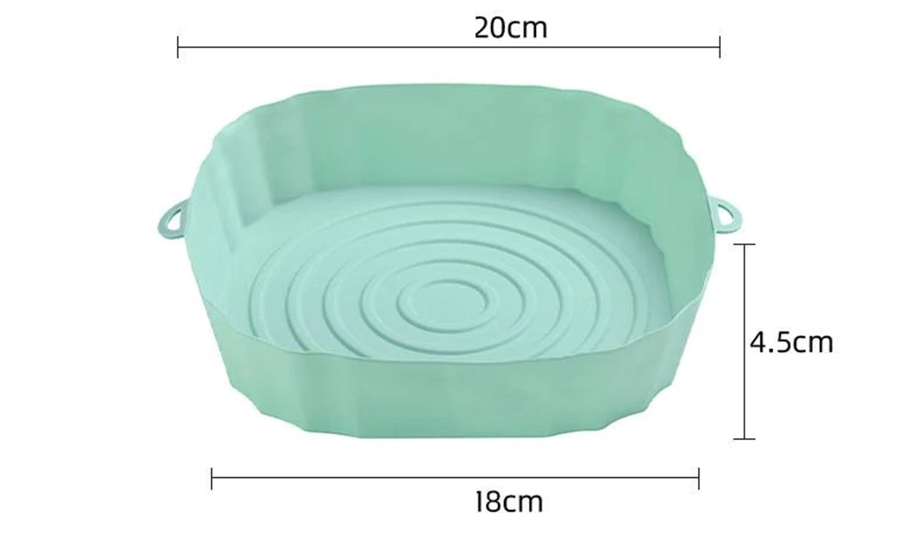 1/2/4 stk. Silikoneform til Airfryer
