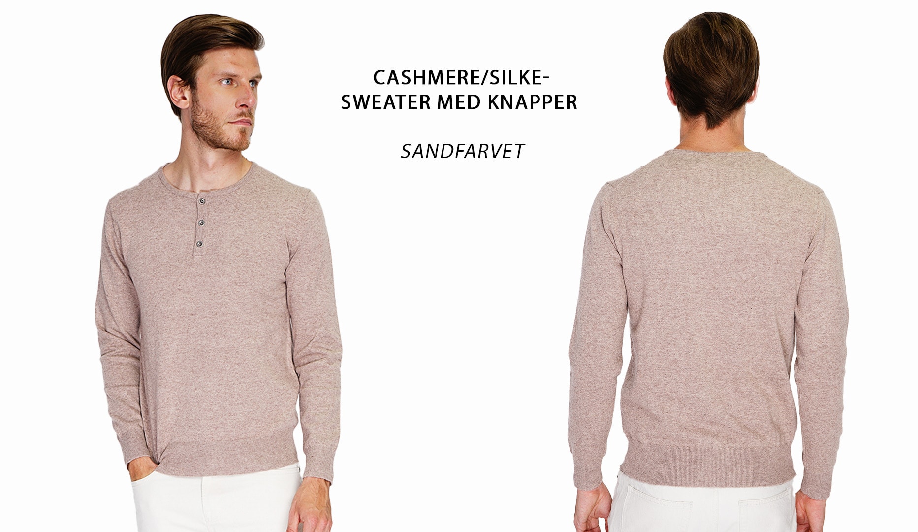 Cashmere-trøjer til mænd | Spar 73 %