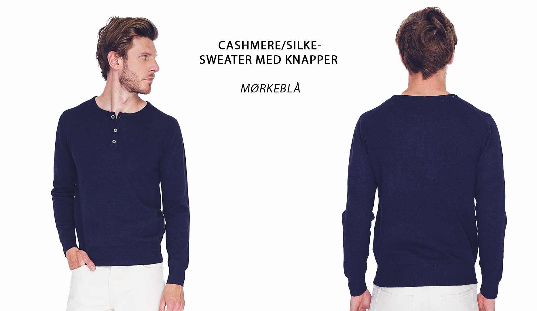 Cashmere-trøjer til mænd | Spar 73 %