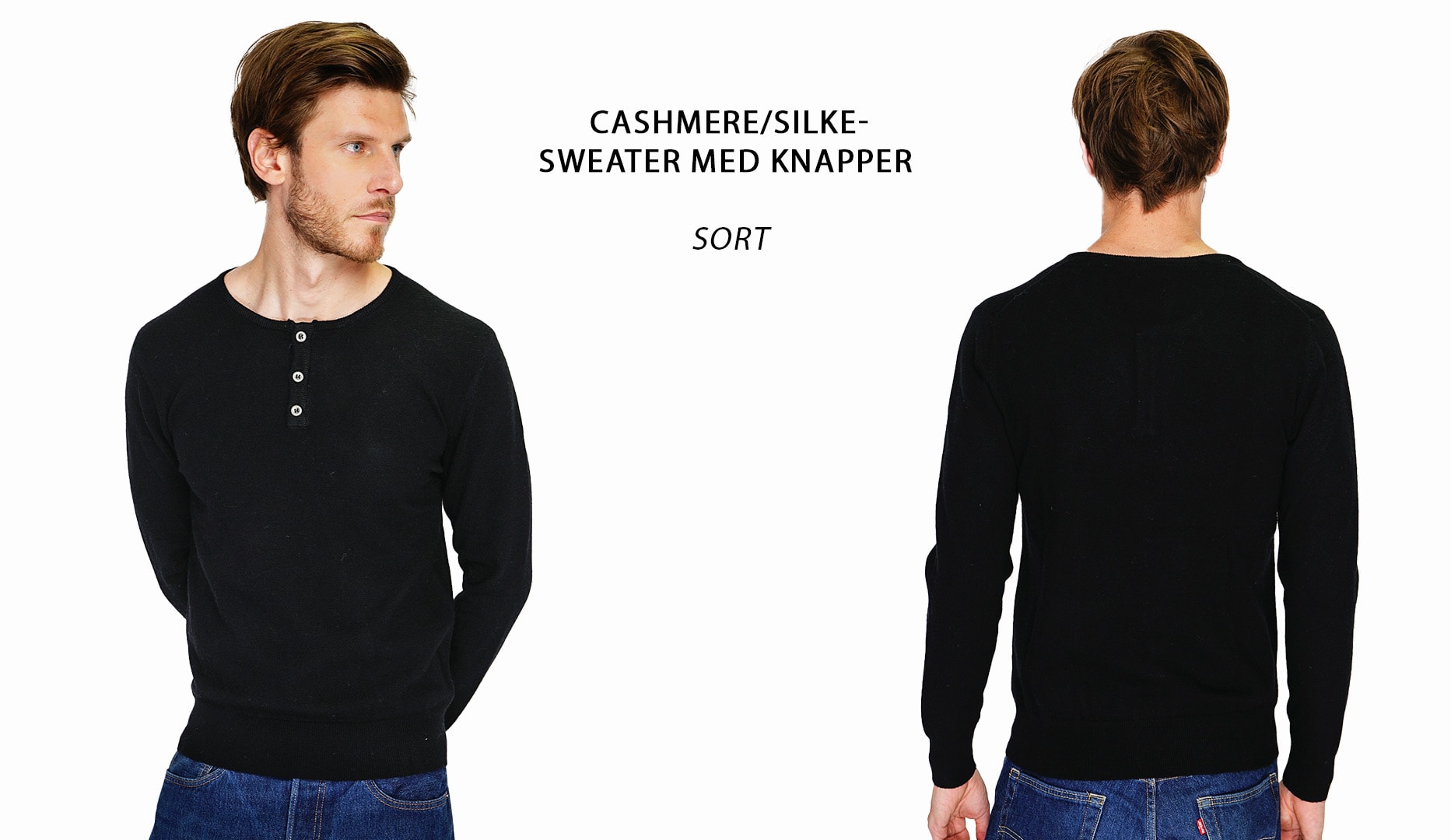 Cashmere-trøjer til mænd | Spar 73 %