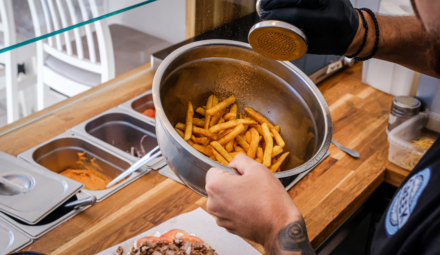 Gyros hos The Greek på Godthåbsvej