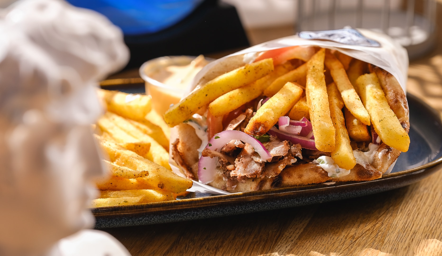 Gyros hos The Greek på Godthåbsvej