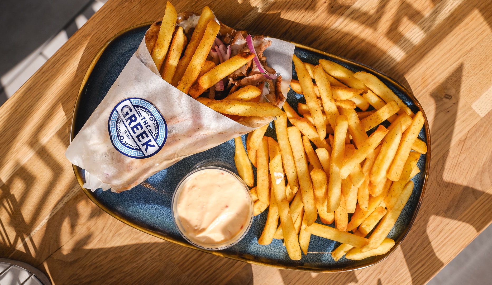 Gyros hos The Greek på Godthåbsvej