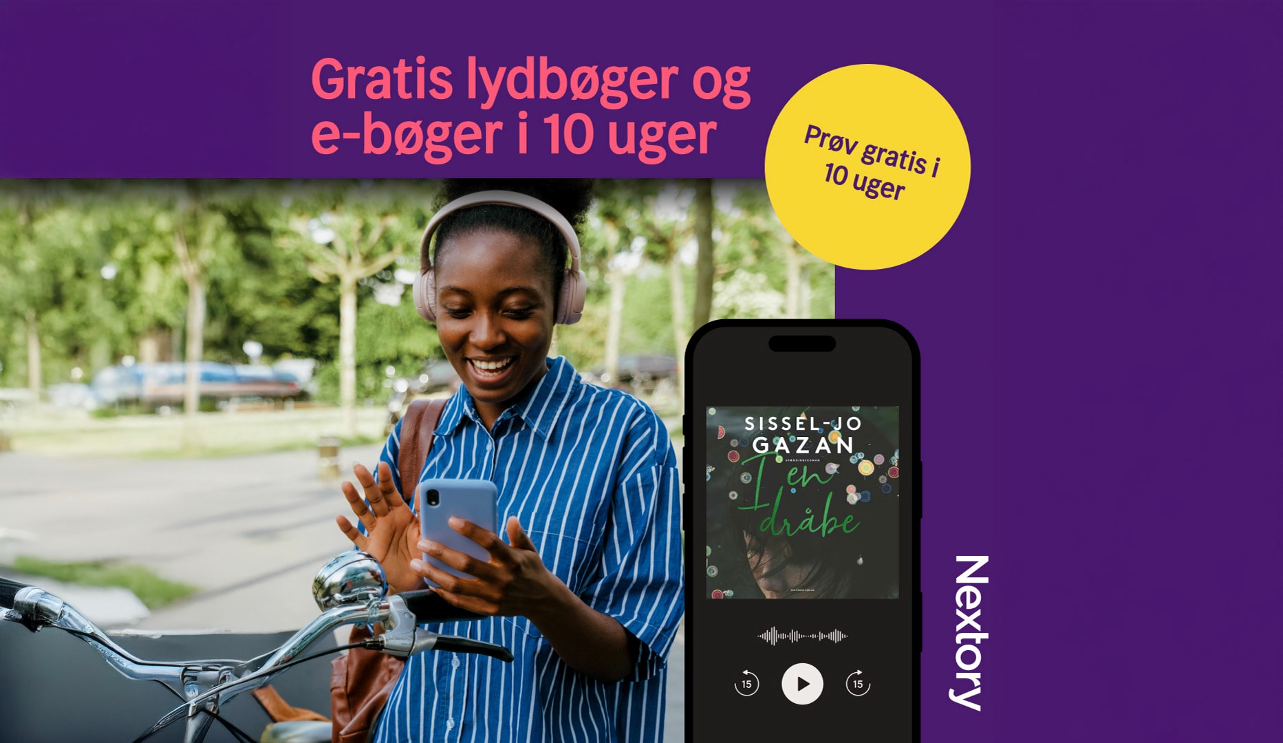 10 ugers GRATIS Lydbog - Nextory