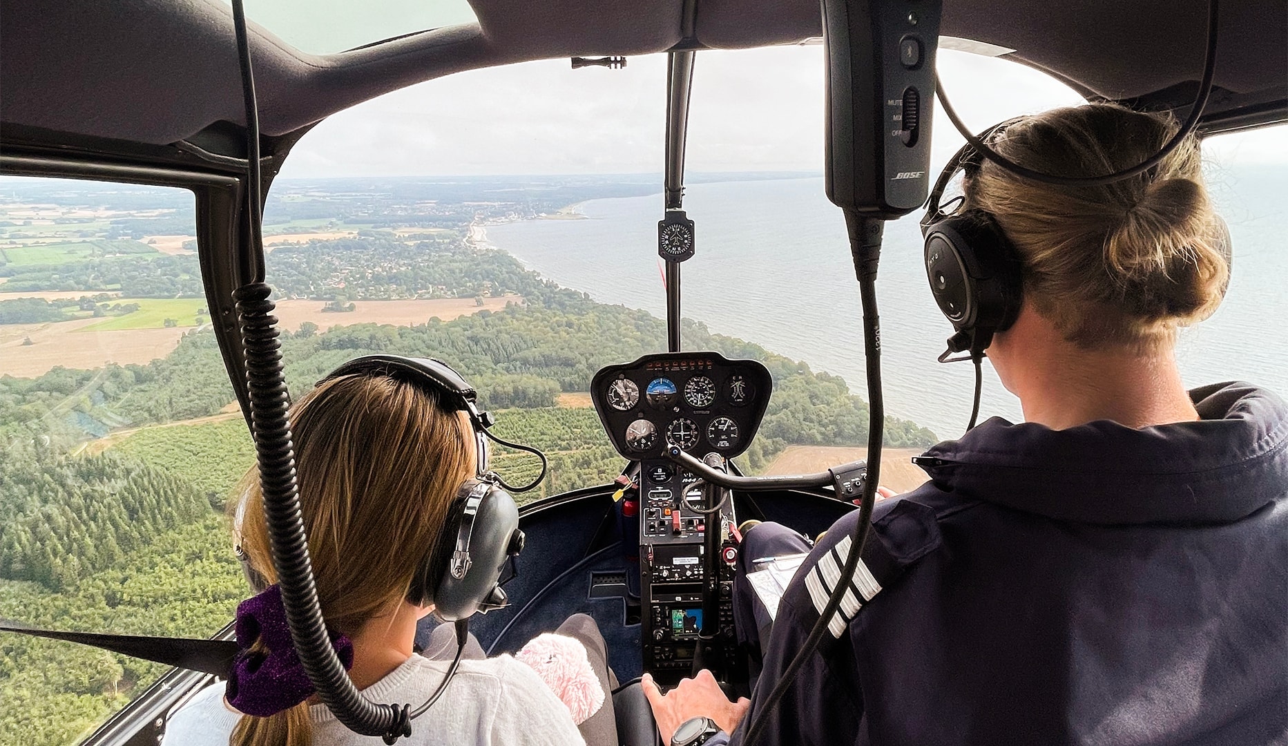Helikoptertur over Danmark