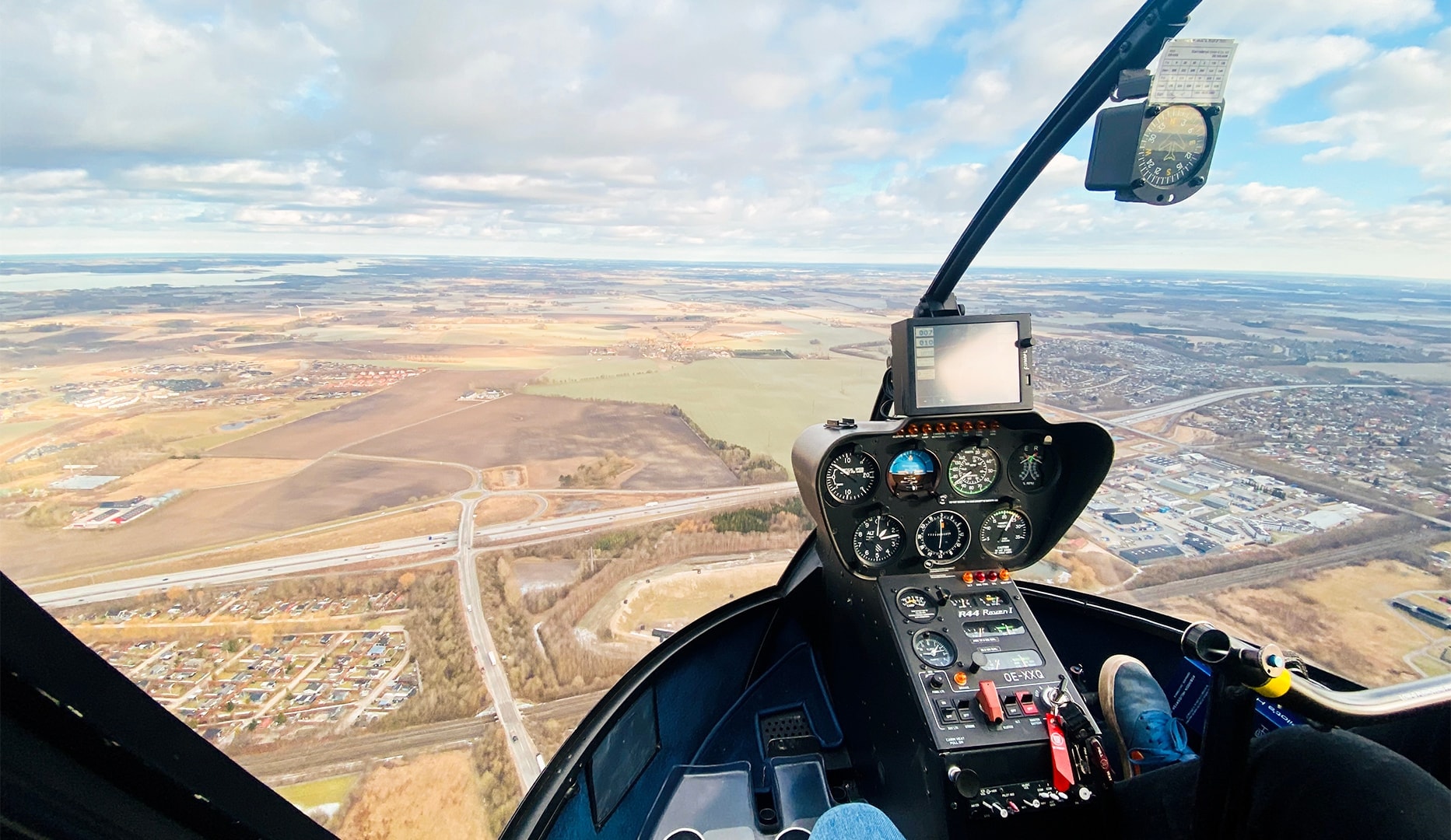 Helikoptertur over Danmark