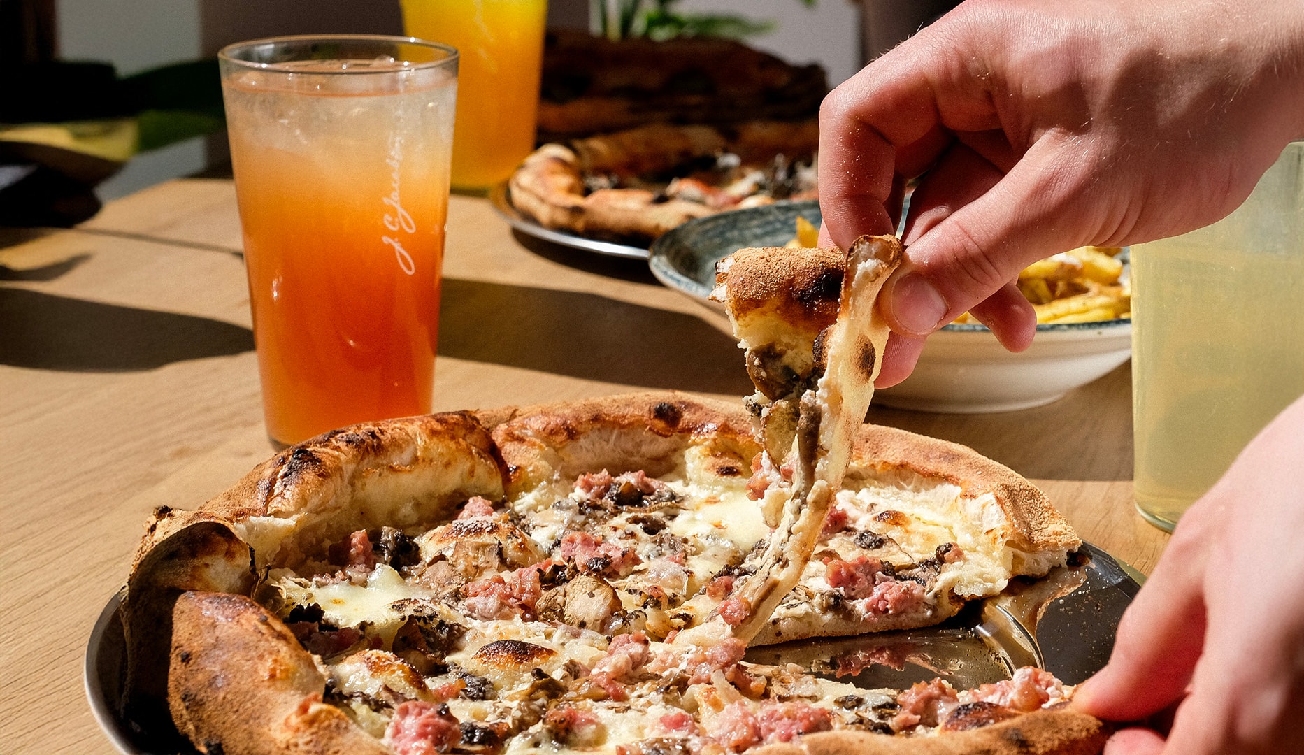 2 for 1 hos Pappa Pizza