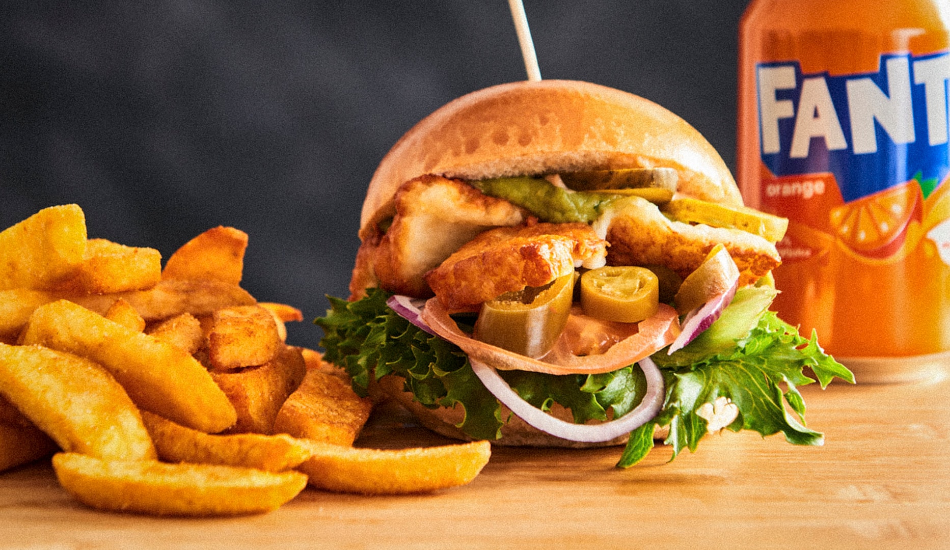 ½ pris på menu hos Burger Maniac