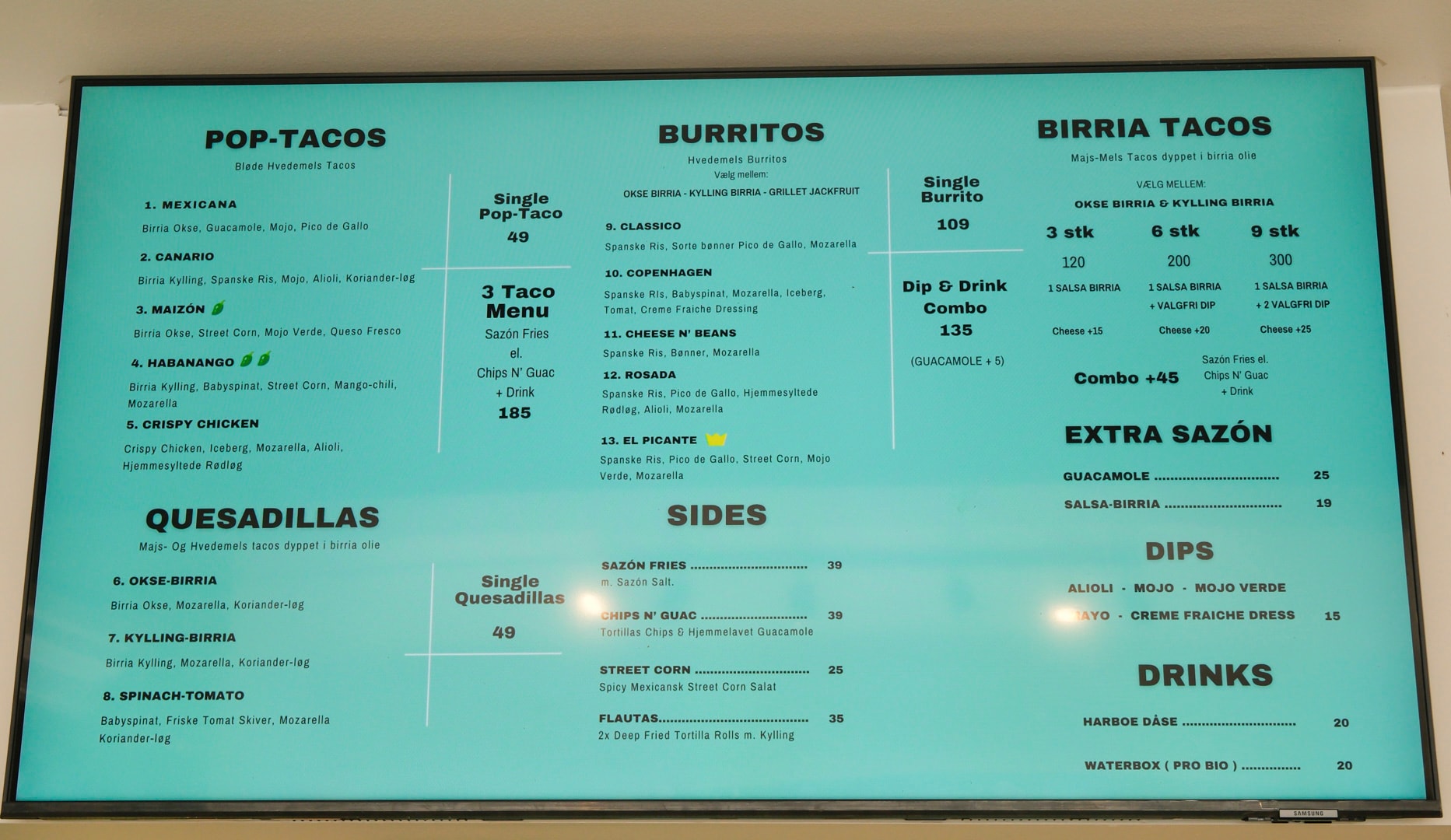 Quesadilla Combo - Sazon Brønshøj