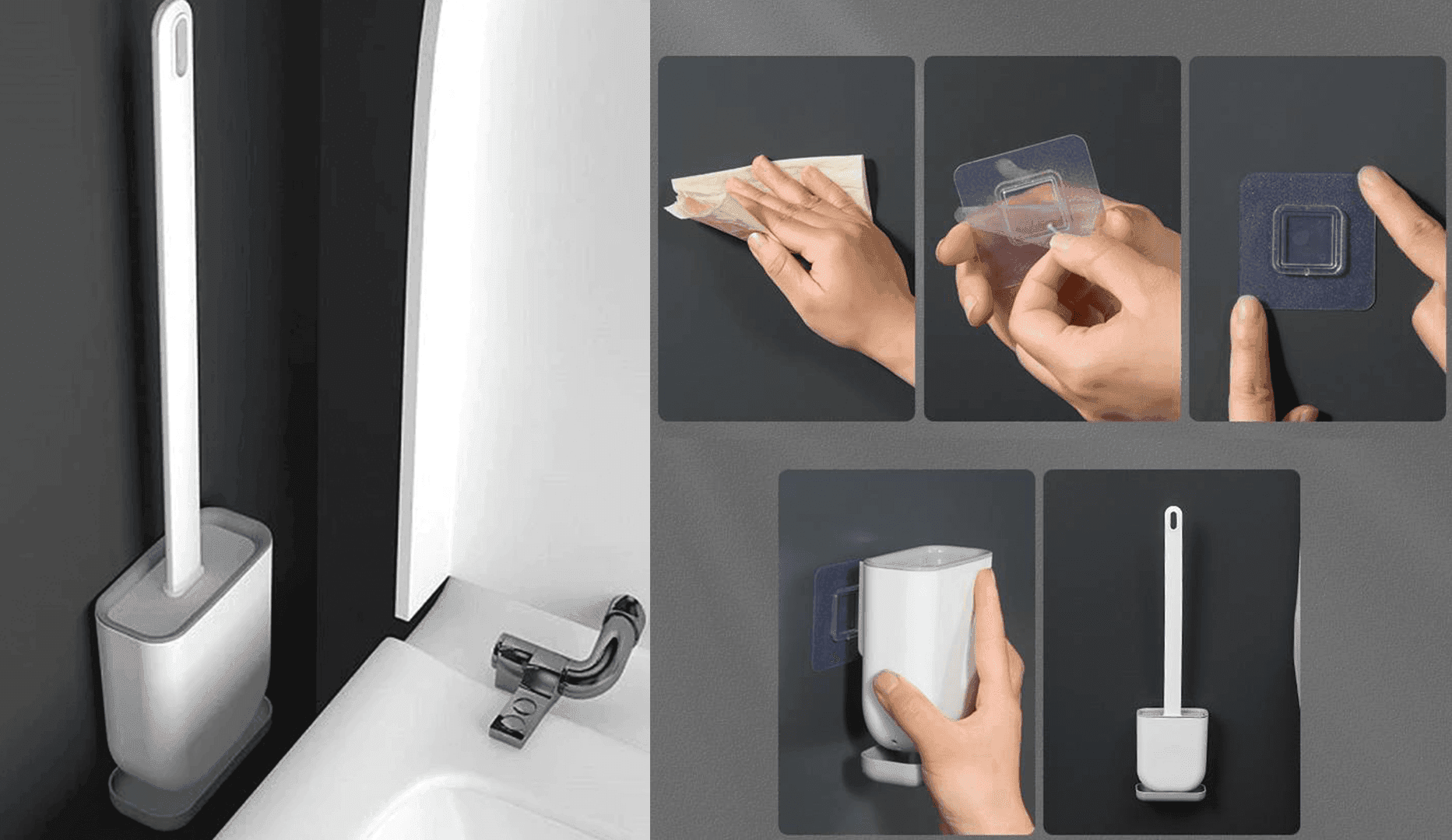 Toiletbørste i silikone