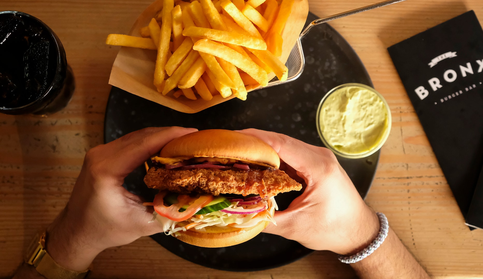 Valgfri Burgercombo hos Bronx Burger