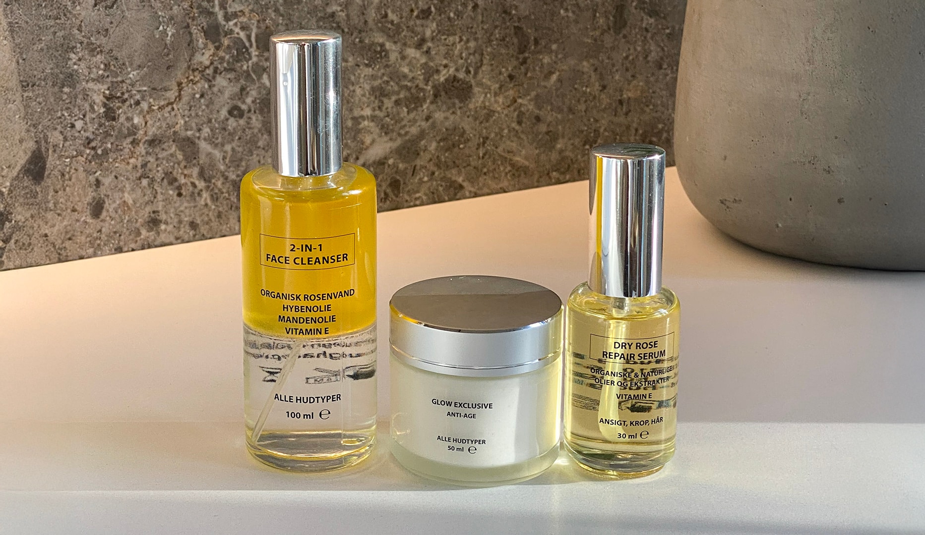 Ansigtscreme & Serum fra Glow Nordic