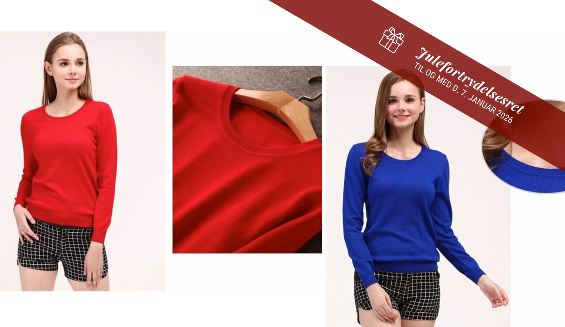 Pæn og lun cashmere-trøje - fri fragt