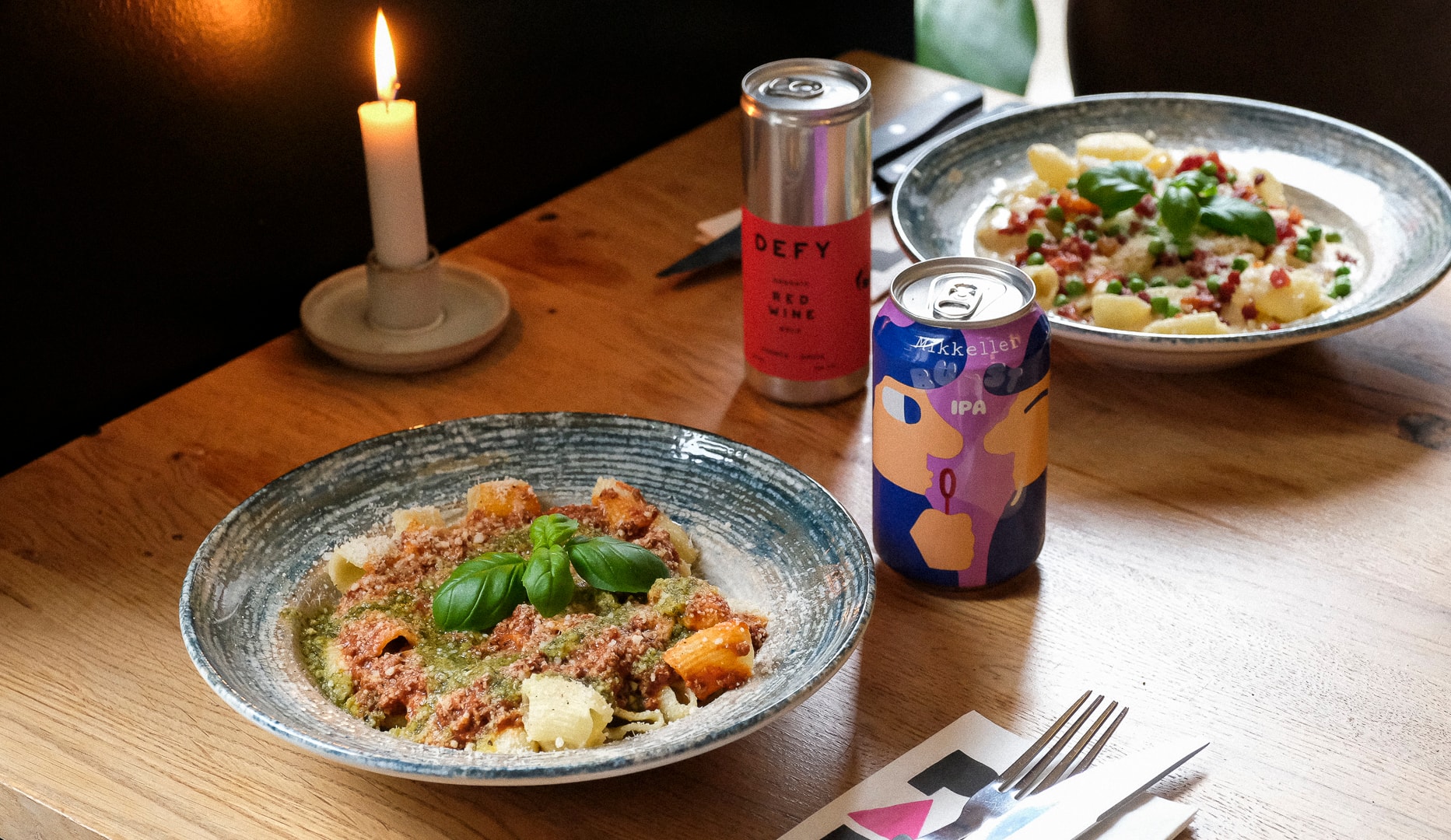 2 Valgfrie Pastaretter hos Fabio Pasta