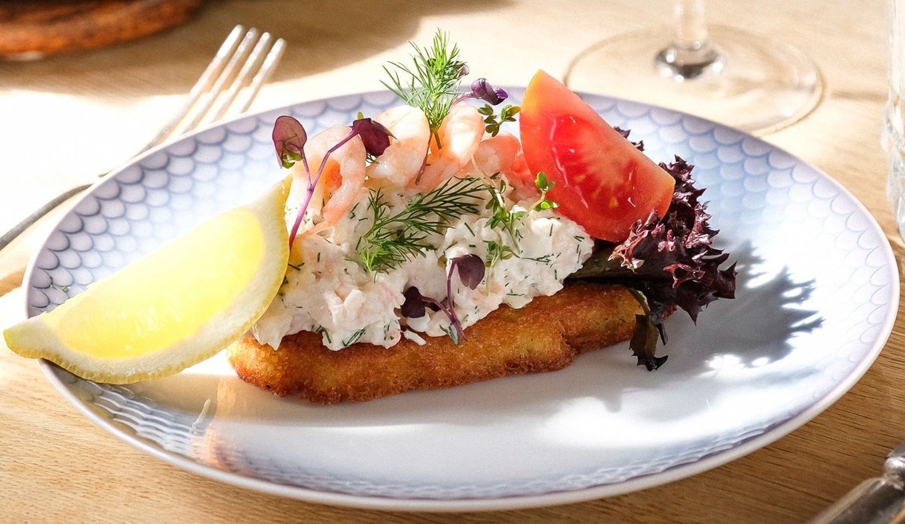 Udsøgt 3-retters menu på Gl. Humlebæk Kro