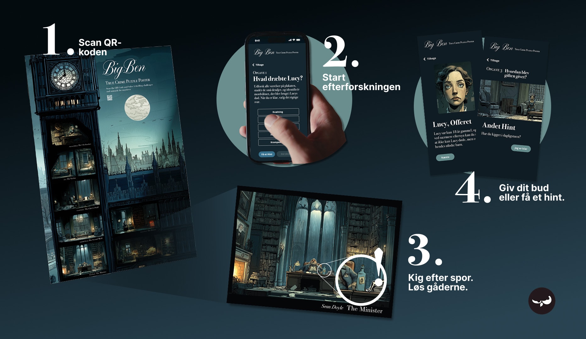 Escape Room (i hjemmet) - 1-4 pers.