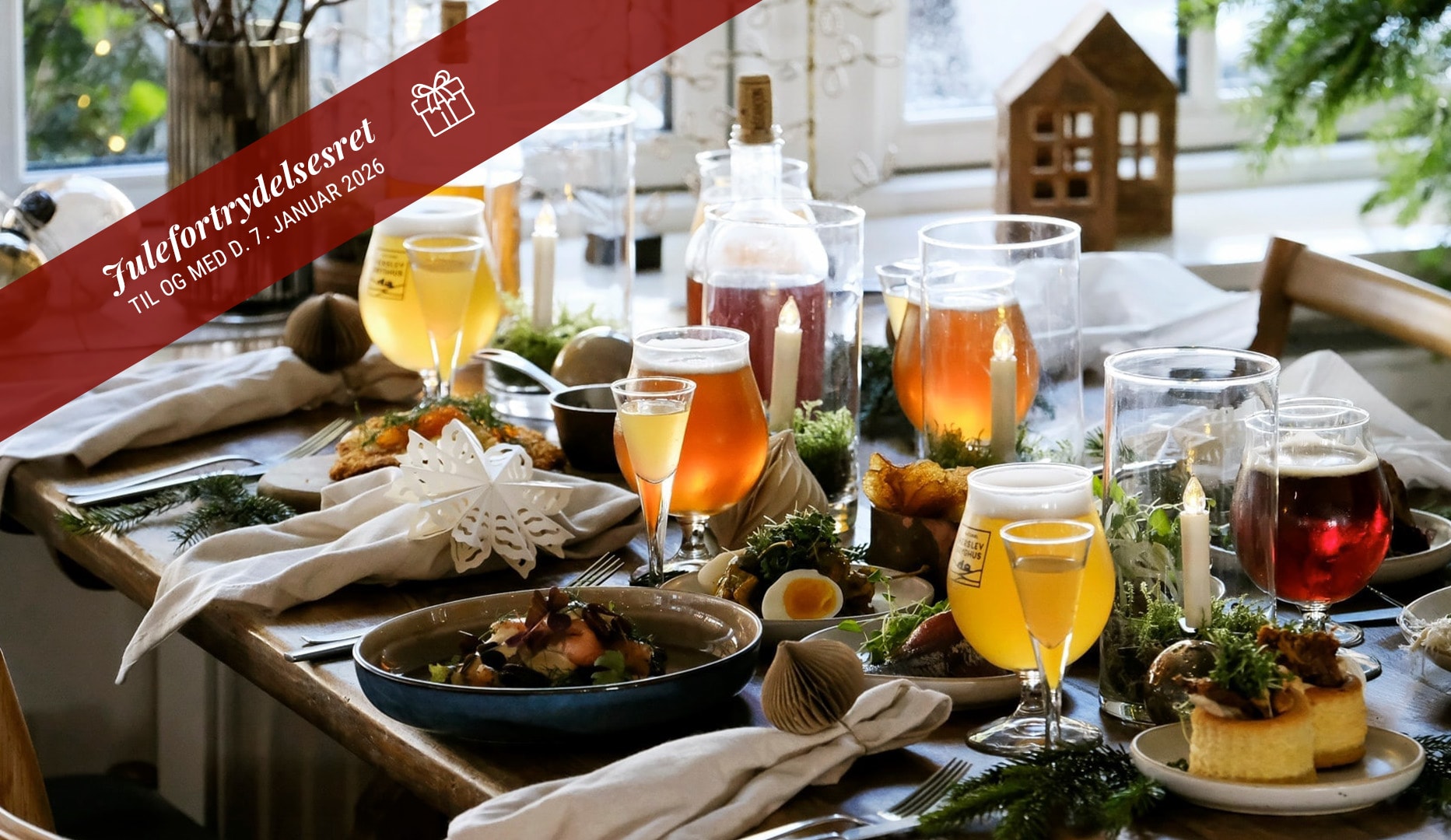 Strandmøllekroens Julebord - En højtidelig menu i stemningsfyldte omgivelser!