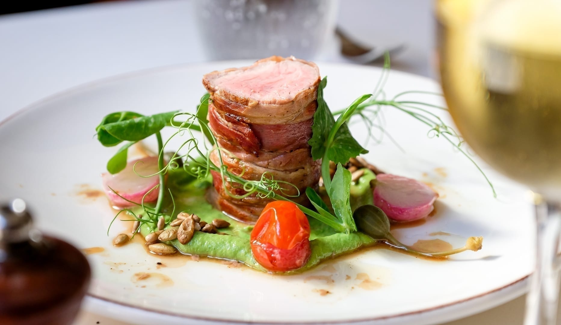 Valgfri 3-retters hos Le Basilic